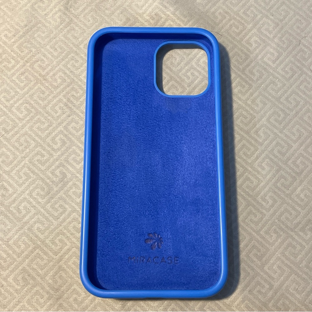 Miracase Apple iPhone 12 Silicone Shockproof Blue Case